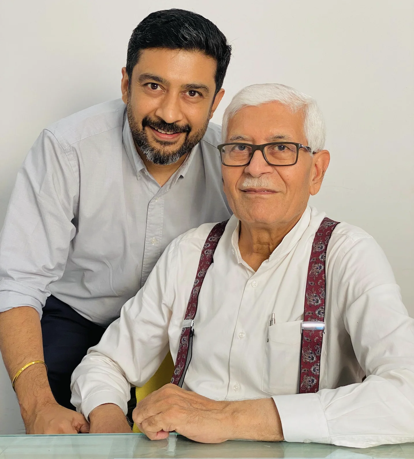 Shri Ram Avatar Ahuja ji and Amit Ahuja, the founders of Ajanta Sweets