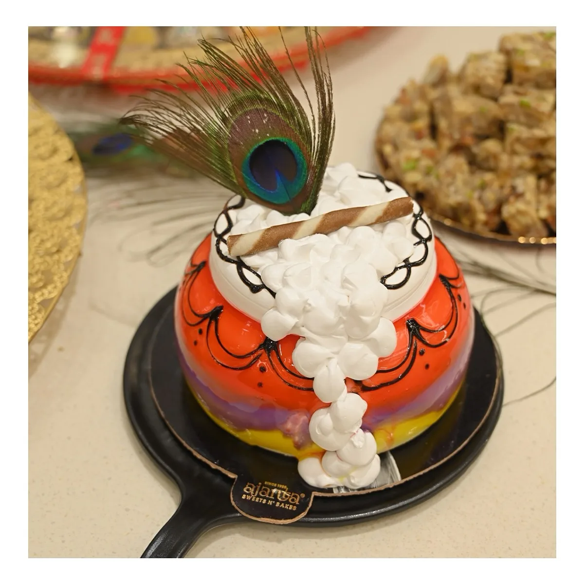 Ajanta themed celebration cake
